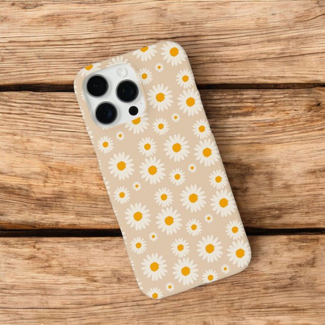 Retro Chic Beige Floral Pattern Whimsical Spring Case-Mate iPhone Case (Creator Uploaded)