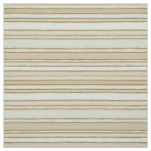 Retro Chic Beige Taupe Greige Stripes Pattern Fabric
