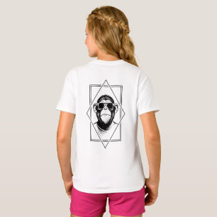 Retro-Chic Chimp Diamond – Geometry Meets Attitude T-Shirt