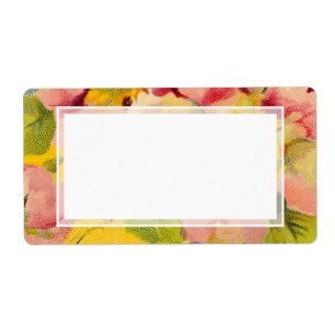 Retro Chic Elegant Pink Vintage Floral Primroses