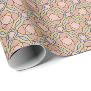 Retro Chic Geometric Professional Wrapping Paper