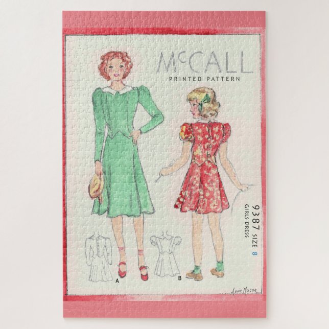 Retro Chic Jigsaw Puzzle (Vertical)