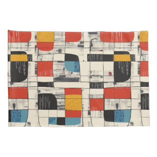 Retro Chic Mid-Century Modern Abstract Pillow Sham