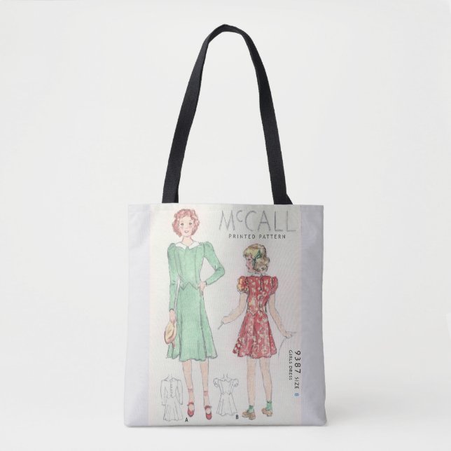 Retro Chic Tote Bag (Front)