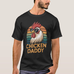 Retro Chicken Daddy Vintage 70s Retro Funny Farm C T-Shirt