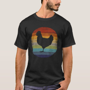 Retro Chicken Hen Fowl  Animal Vintage Chicken T-Shirt