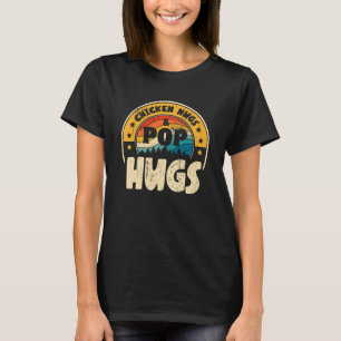 Retro Chicken Nugs Nuggets Foodies Pop Hugs T-Shirt