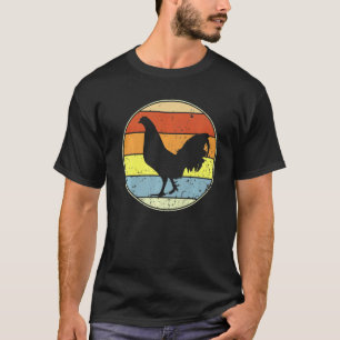 Retro Chicken Vintage Chicken Silhouette Farm Anim T-Shirt