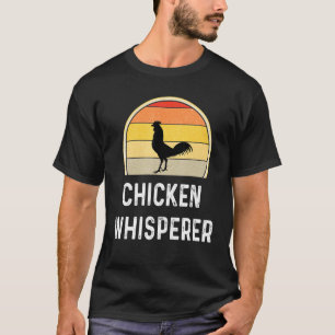 Retro Chicken Whisperer Farmer Poultry Farming T-Shirt