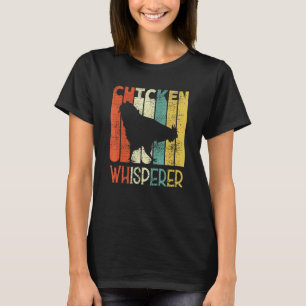 Retro Chicken Whisperer Funny Farmer Chicken T-Shirt