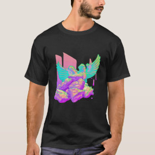 Retro Chicken Wings in Pastel Vaporwave T-Shirt