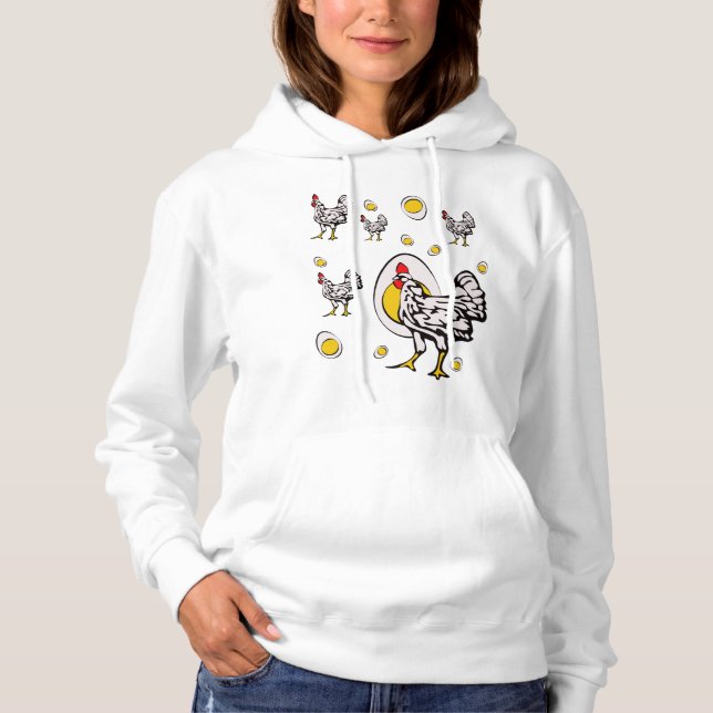 Retro Chickens Hoodie (Front)
