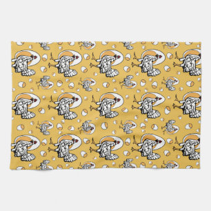 Retro Chickens Kitchen Towel