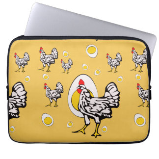 Retro Chickens Laptop Sleeve