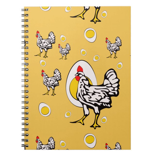 Retro Chickens Notebook (Front)