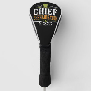 Retro Chief Shenanigator Lucky Leprechaun Hat  Golf Head Cover