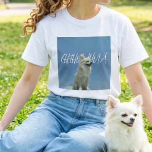Retro Chihuahua Blue Sky Aesthetic Dog Mum Shirt