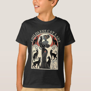 Retro Childless Cat Ladies Cat Karma T-Shirt