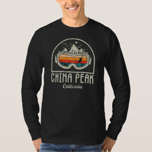 Retro China Peak Mountain California Ski T-Shirt