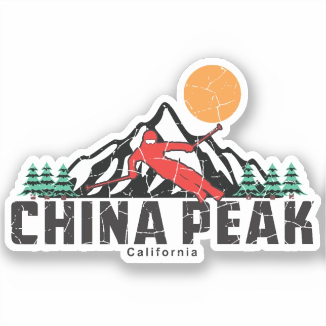 Retro China Peak Ski  (Front)