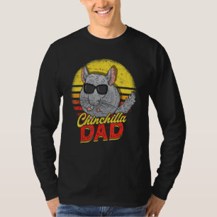Retro Chinchilla Dad Pet Rodent Chinchilla Owner 1 T-Shirt