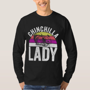 Retro Chinchilla Lady S T-Shirt