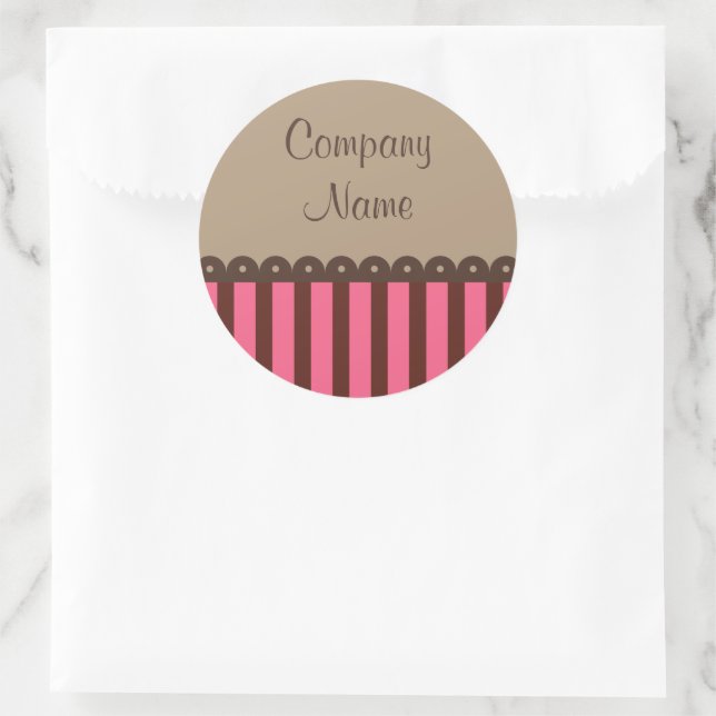 Retro Chocolate Business Stickers (Bag)
