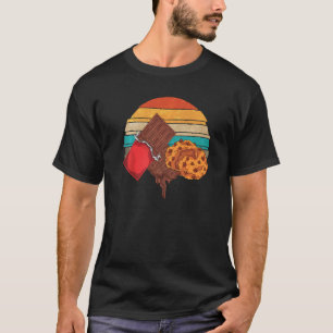 Retro Chocolate Chip Cookies Chocolate Bar Chocol T-Shirt
