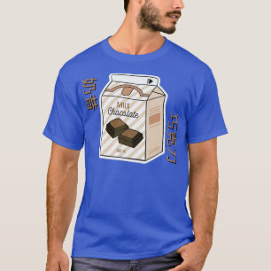 Retro Chocolate Milk  Japanese Otaku Anime Kawaii  T-Shirt
