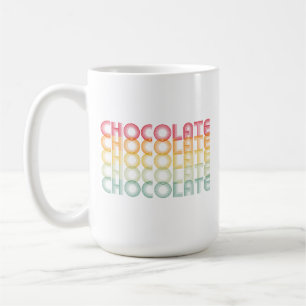 Retro Chocolate Rainbow Color Coffee Mug