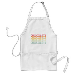 Retro Chocolate Rainbow Color Standard Apron