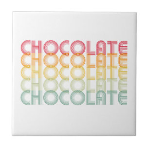 Retro Chocolate Rainbow Colour Tile