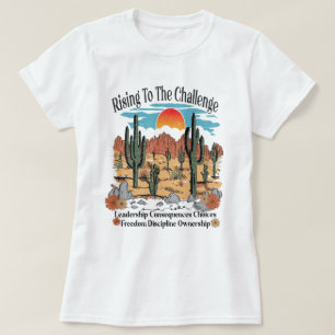 Retro Christian Homeschool Rising to the Challenge T-Shirt