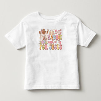 Retro Christian Silly Rabbit Easter is For Jesus  Toddler T-Shirt