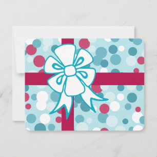 Retro Christmas Bow Card