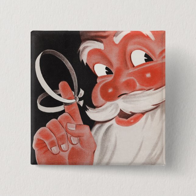 Retro Christmas Button (Front)
