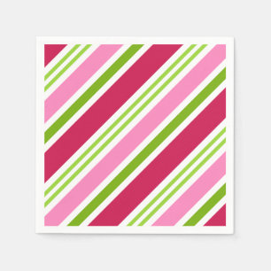 Retro Christmas Candy Holiday Party Napkins