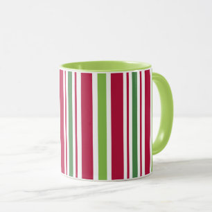Retro Christmas Candy Stripes Coffee Mug Gift