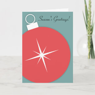 Retro Christmas Card - Starburst Ornament