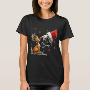 Retro Christmas Cartoon Boop, Christmas Reindeer T-Shirt