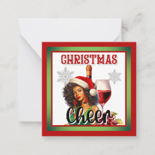 Retro Christmas Cheer Pinup Card