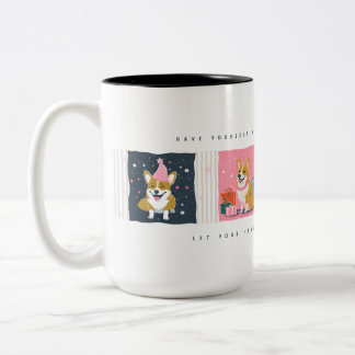 Retro Christmas Corgi Mug