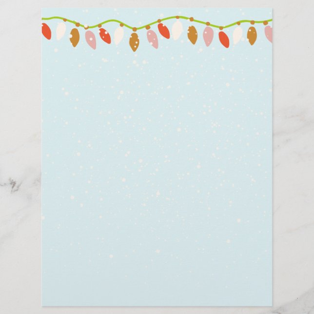 Retro Christmas  Custom Letterhead (Front)