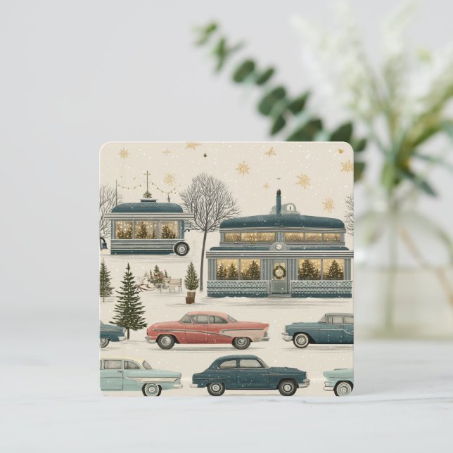 Retro Christmas Diner Nostalgia (Standing Front)