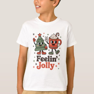 Retro Christmas Feeling Jolly Vintage Holiday T-Shirt
