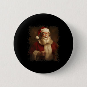Retro Christmas Funny Trump Santa Claus Vintage Xm 6 Cm Round Badge