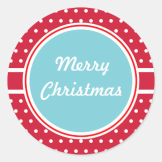 Retro Christmas Gift Tag Stickers