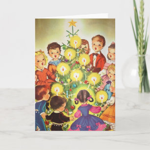 Retro Christmas Greeting Card