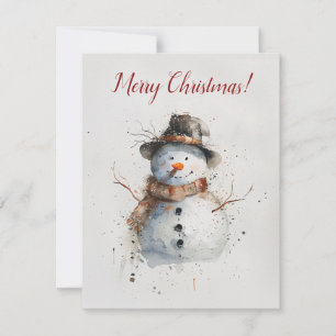 Retro Christmas Greeting Card