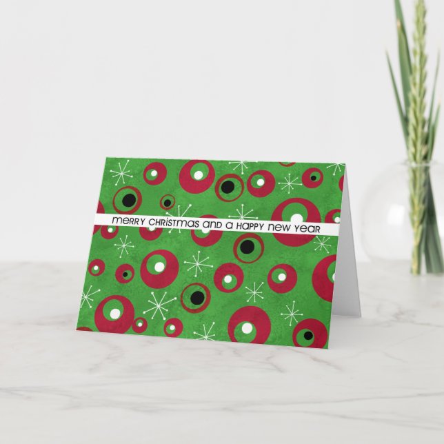 retro christmas holiday card (Front)